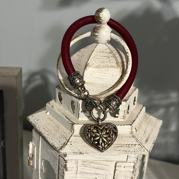 Heart bracelet silver red - Picture 11 of 13